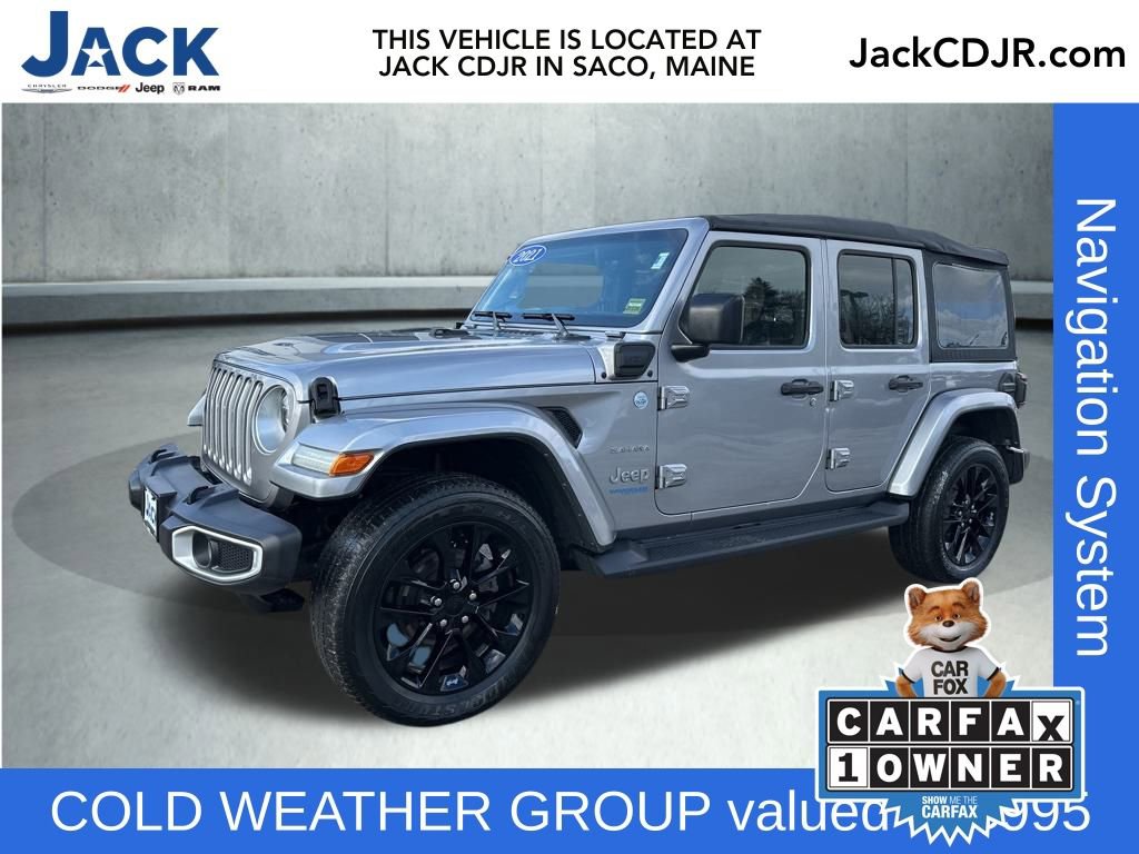 Used 2021 Jeep Wrangler Unlimited Sahara 4xe w/ Cold Weather Group 360° Tour