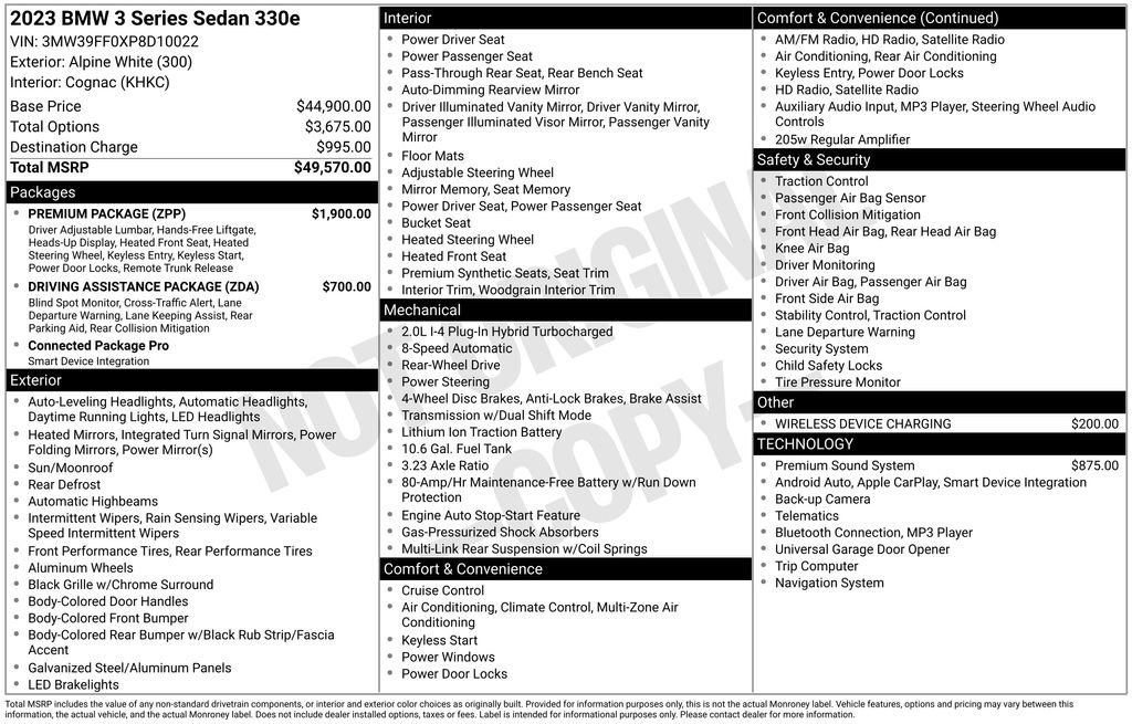 Used 2023 BMW 330e w/ Premium Package image 7
