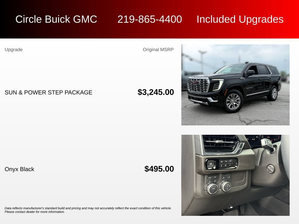 Used 2025 GMC Yukon Denali w/ Sun & Power Step Package AWD/4WD image 3