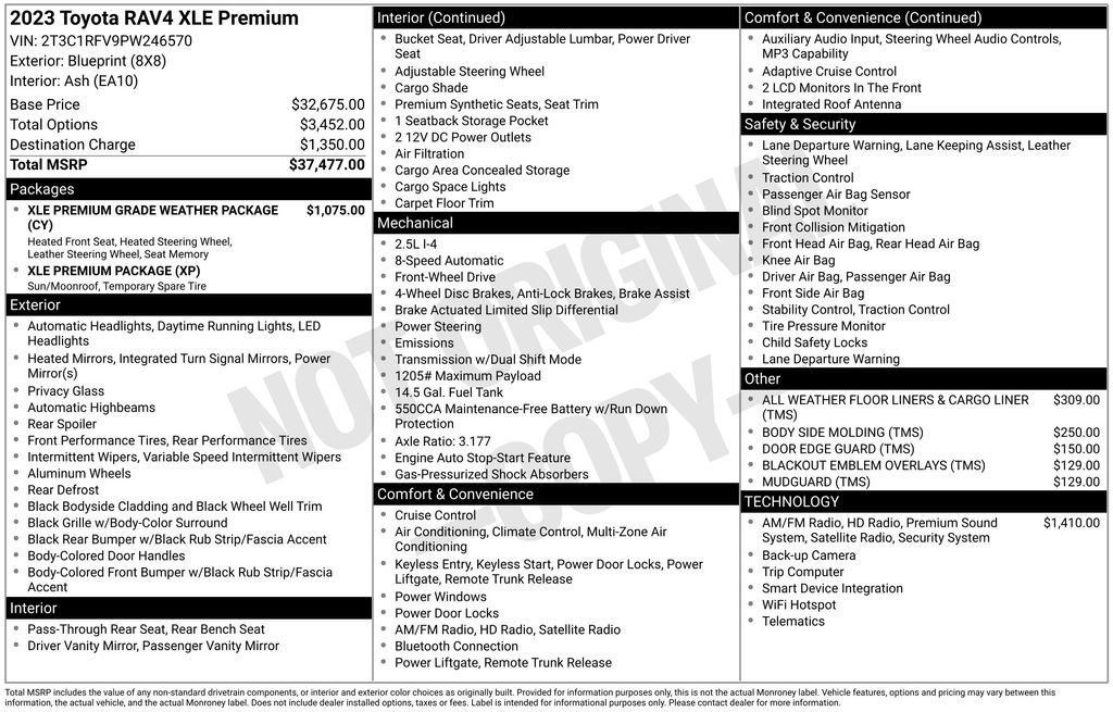 Used 2023 Toyota RAV4 XLE Premium FWD image 7