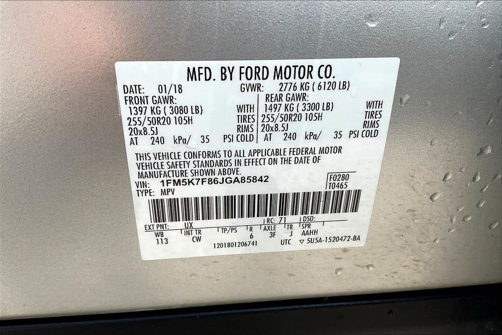 Used 2018 Ford Explorer Limited FWD image 33