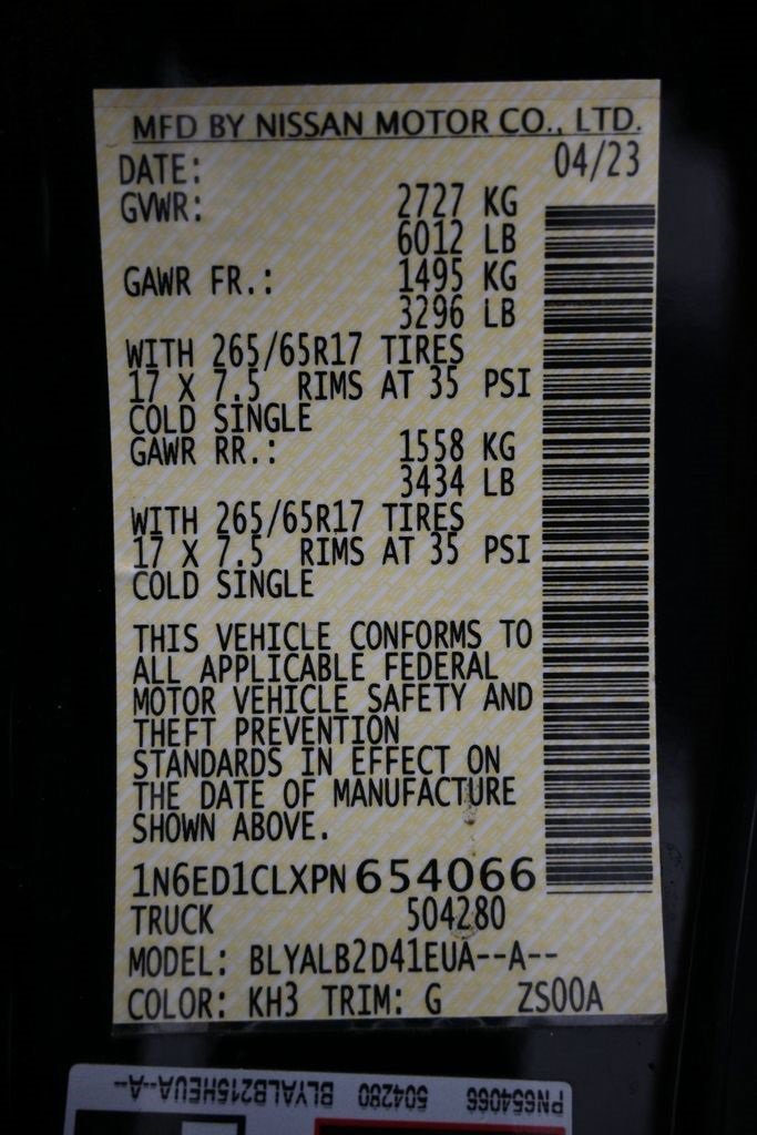 Used 2023 Nissan Frontier SV w/ Tow Package image 35