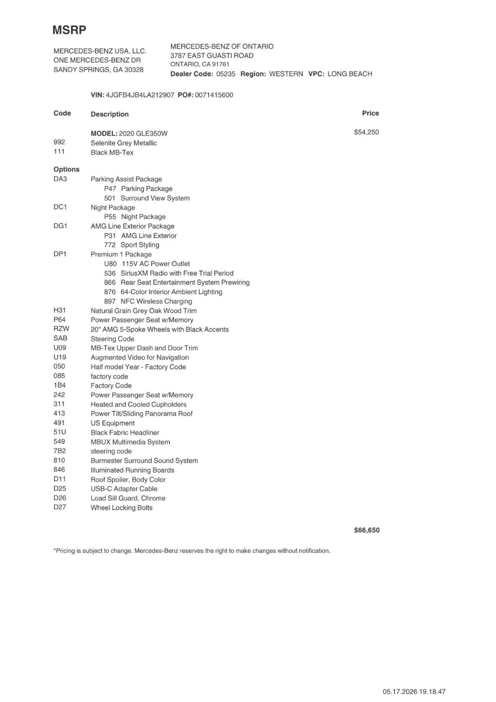Certified 2020 Mercedes-Benz GLE 350 image 2