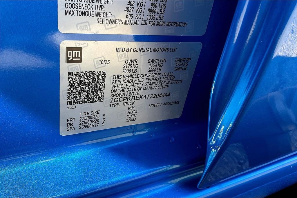 New 2026 Chevrolet Silverado 1500 Custom w/ Turbomax Blackout Package image 8