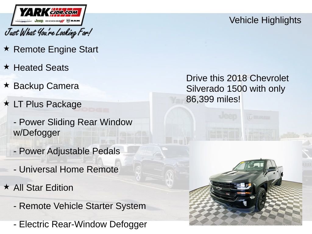 Used 2018 Chevrolet Silverado 1500 LT w/ Midnight Edition AWD/4WD image 8