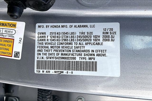 Used 2021 Honda Pilot Special Edition image 19