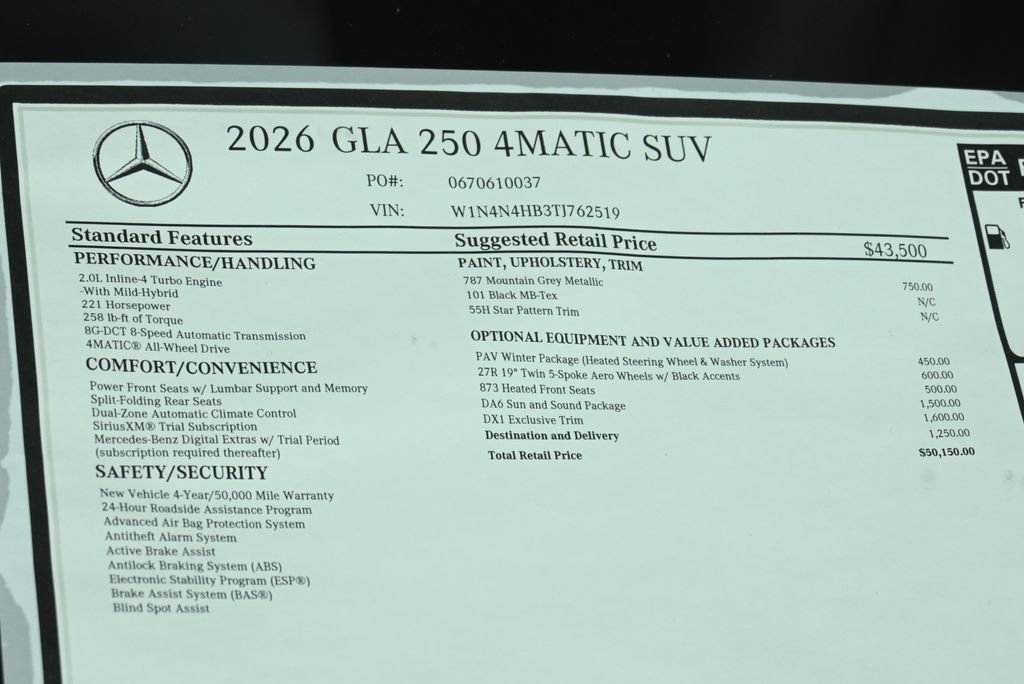 Certified 2026 Mercedes-Benz GLA 250 4MATIC image 29
