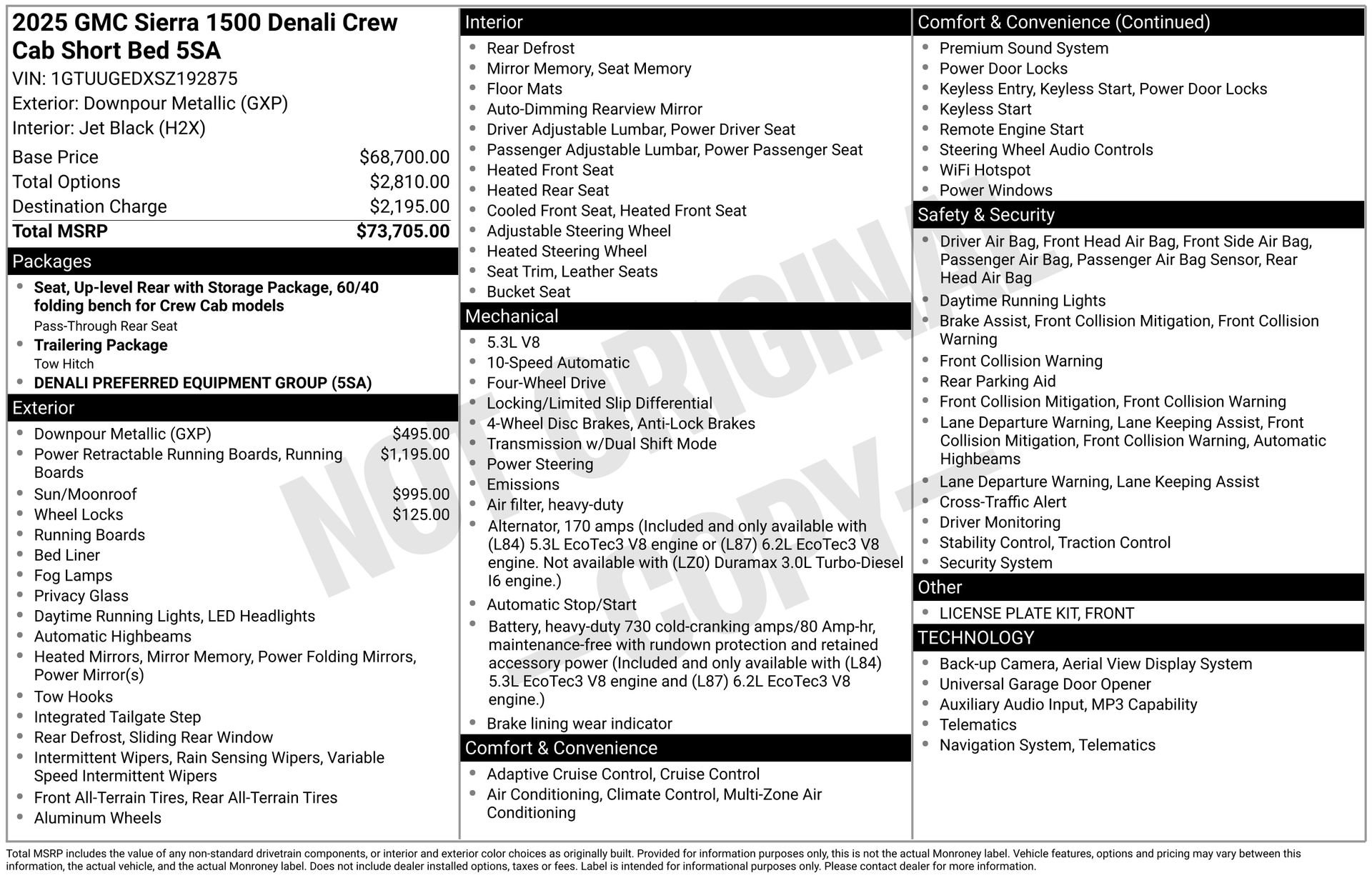 Used 2025 GMC Sierra 1500 Denali AWD/4WD image 3