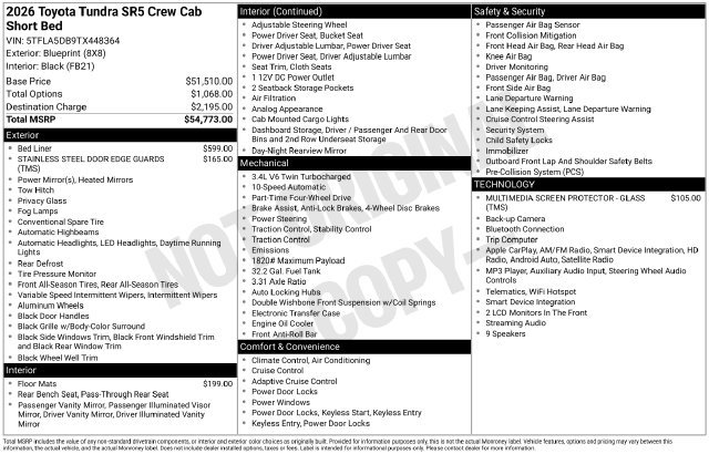 New 2026 Toyota Tundra SR5 AWD/4WD image 31