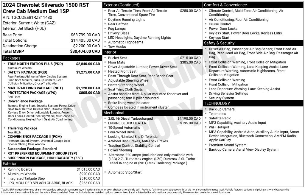 Certified 2024 Chevrolet Silverado 1500 RST w/ True North Edition Plus AWD/4WD image 39