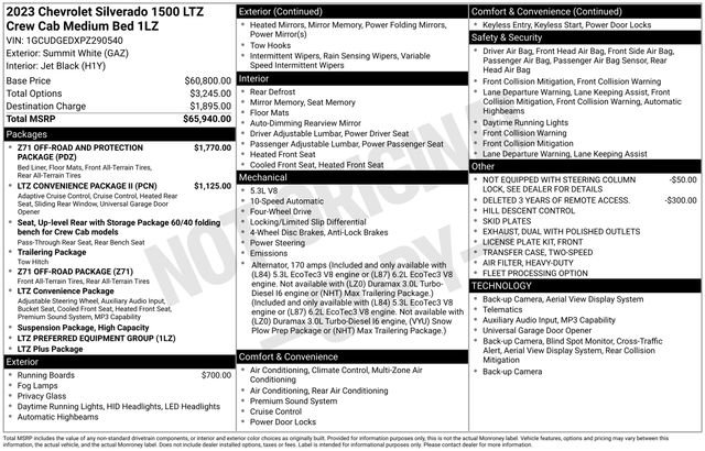 Used 2023 Chevrolet Silverado 1500 LTZ AWD/4WD image 39
