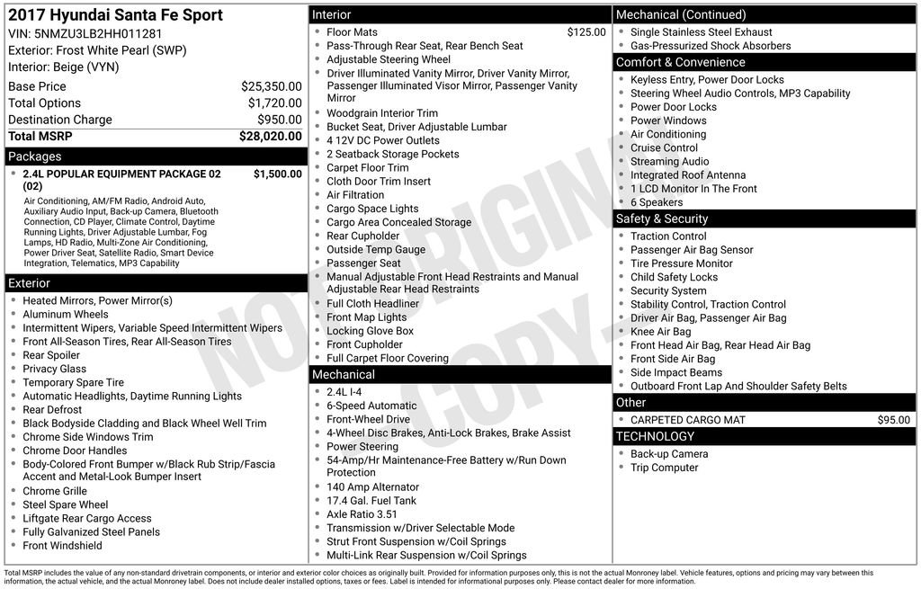 Used 2017 Hyundai Santa Fe Sport image 5