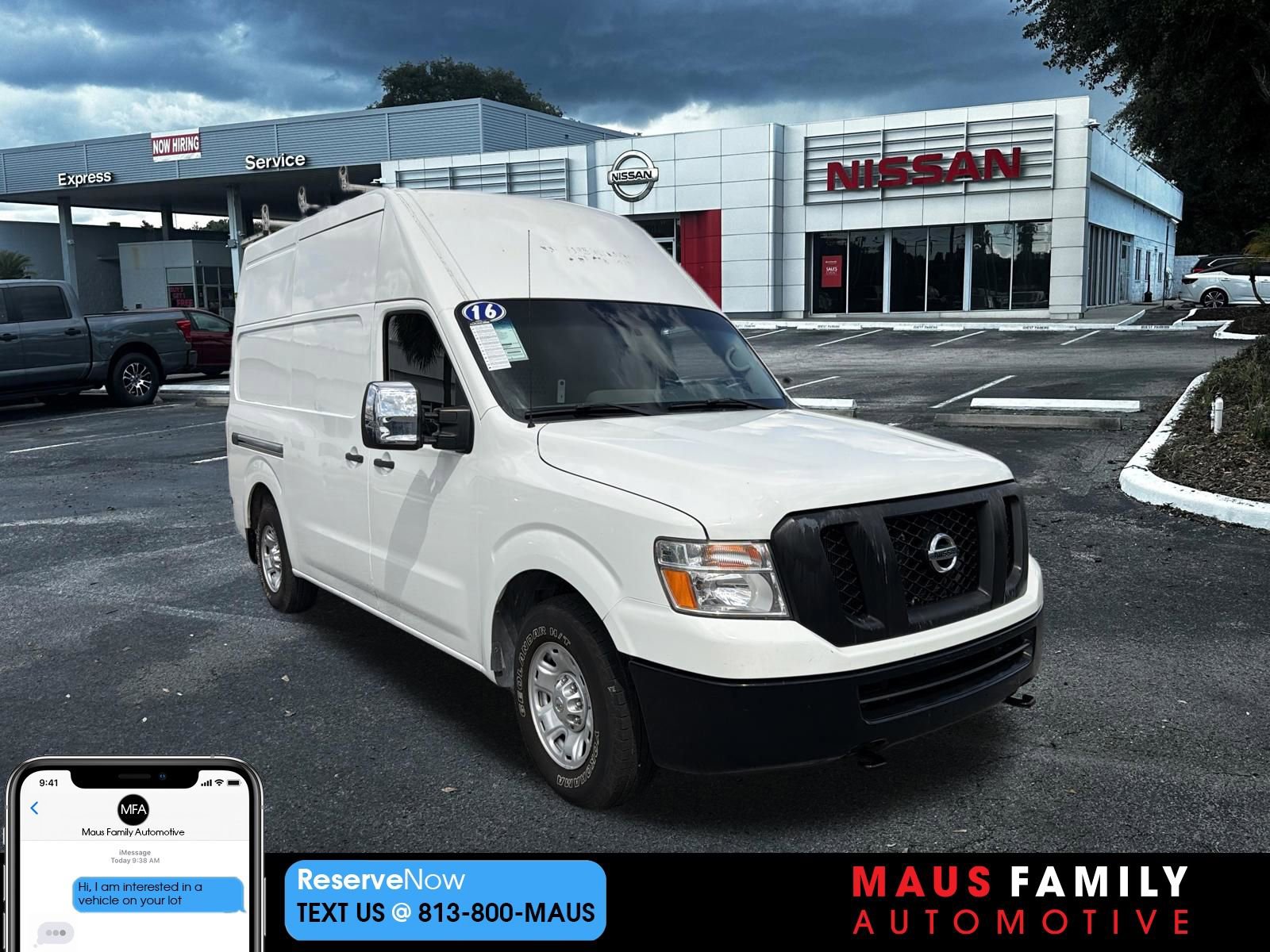 Used 2016 Nissan NV 2500 SV