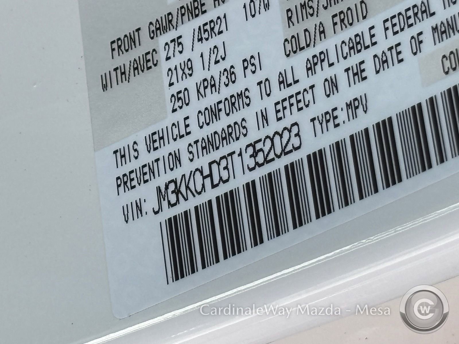 New 2026 MAZDA CX-90 3.3 Turbo w/ Premium Sport Pkg image 21