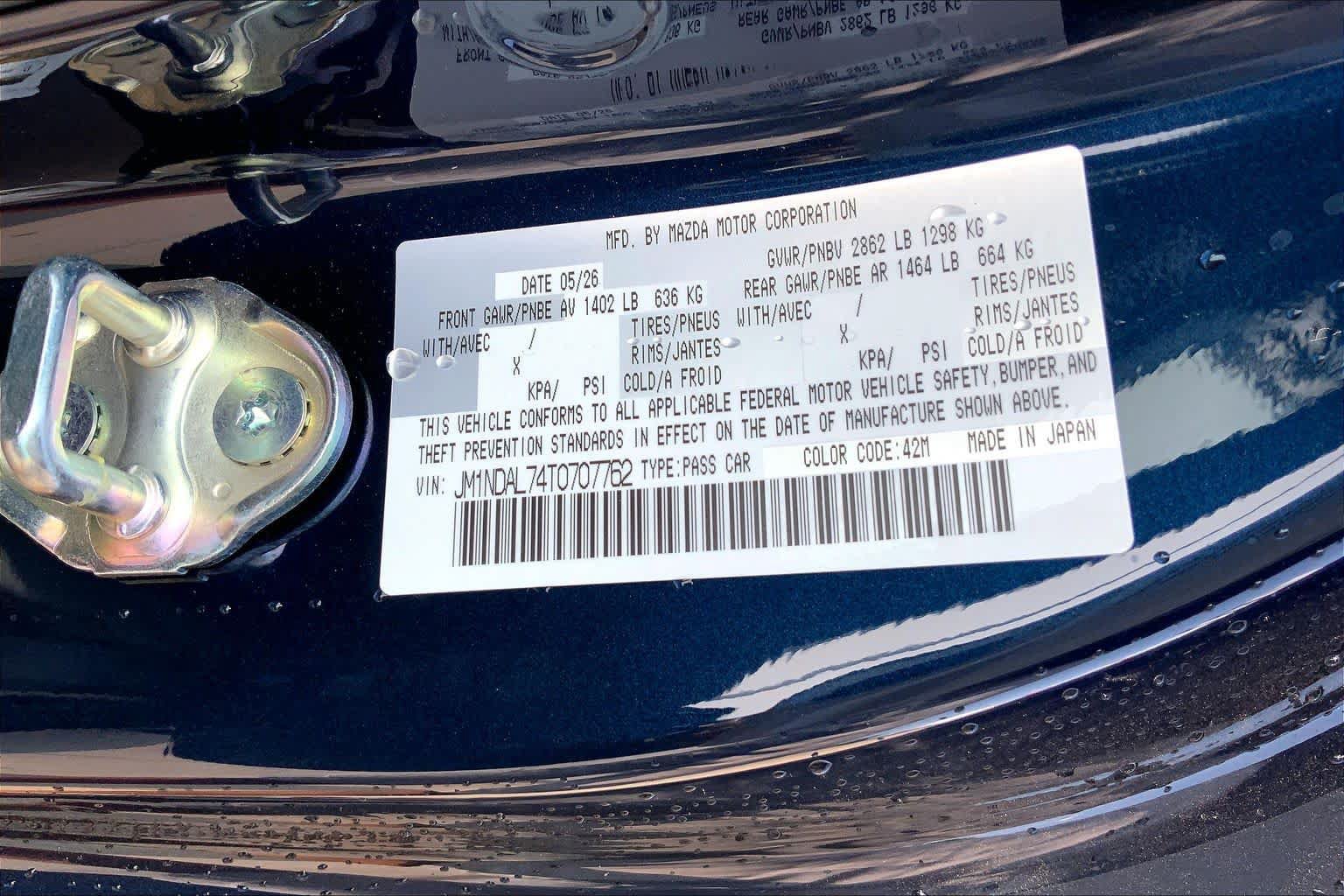 New 2026 MAZDA MX-5 Miata RF Club RWD image 21