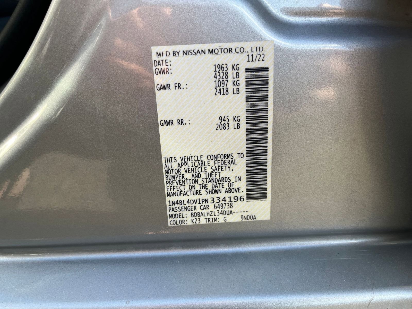 Used 2023 Nissan Altima 2.5 SV image 32