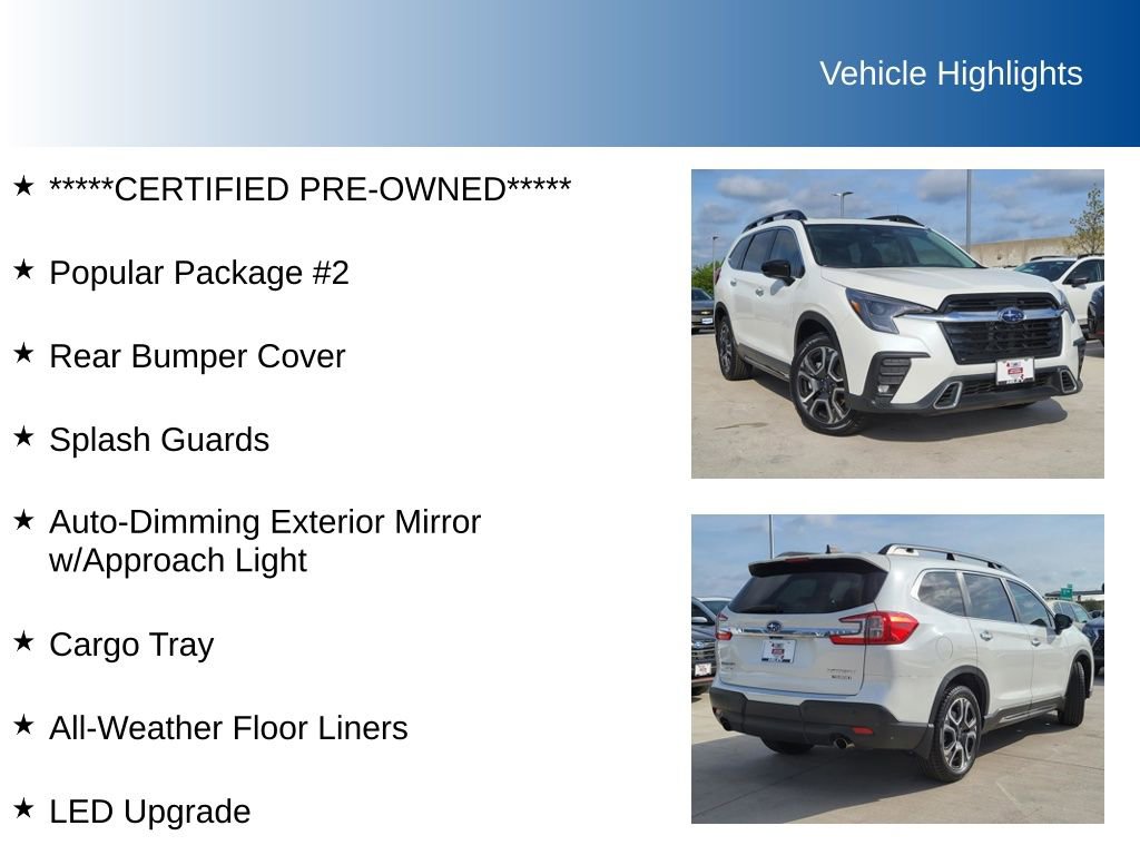 Certified 2024 Subaru Ascent Touring w/ Popular Package #2 image 5
