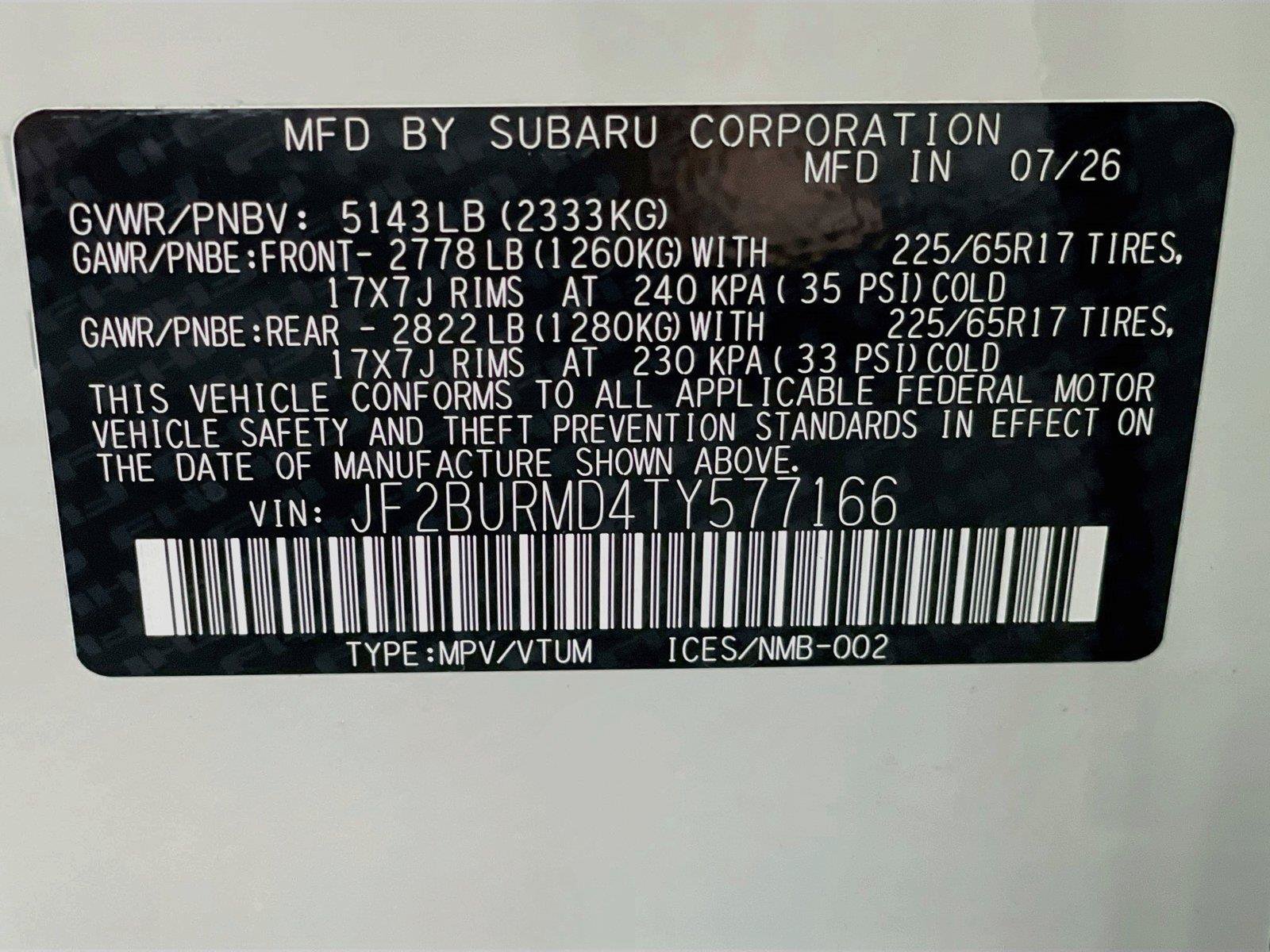 New 2026 Subaru Outback Wilderness AWD/4WD image 26