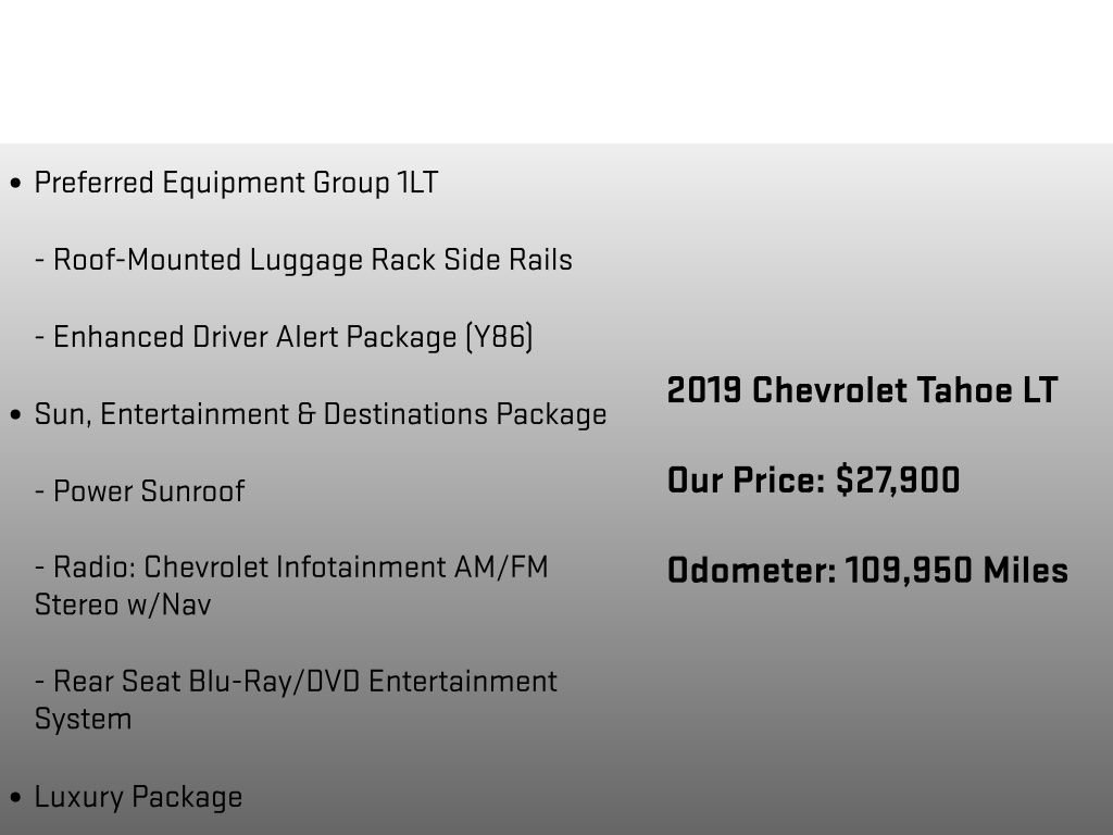 Used 2019 Chevrolet Tahoe LT AWD/4WD image 24