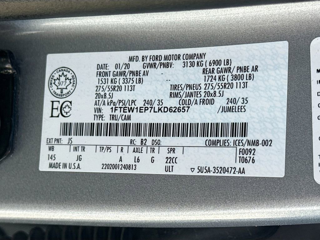 Used 2020 Ford F150 XL w/ Equipment Group 101A Mid AWD/4WD image 34