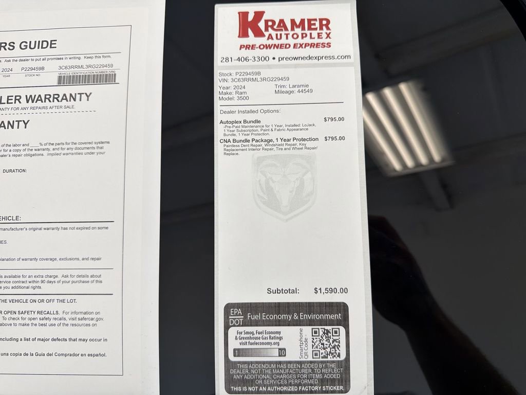 Used 2024 RAM 3500 Laramie w/ Safety Group image 35