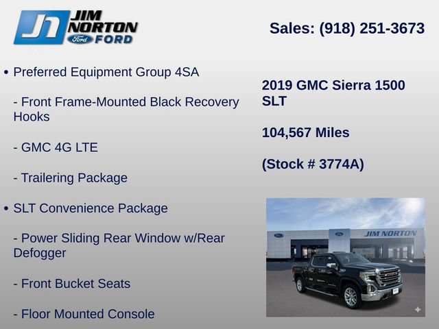Used 2019 GMC Sierra 1500 SLT AWD/4WD image 41