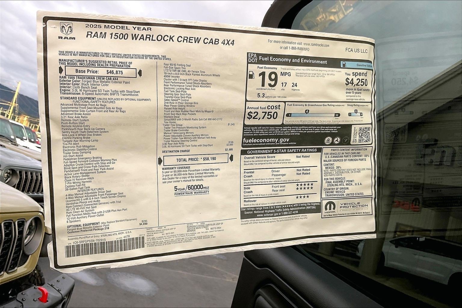 New 2025 RAM 1500 Classic Warlock image 13