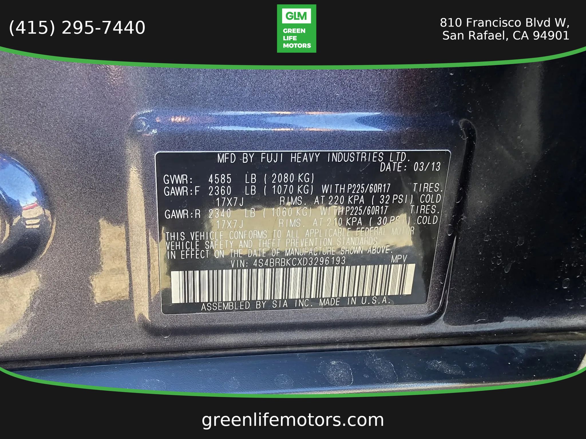 Used 2013 Subaru Outback 2.5i Limited AWD/4WD image 23