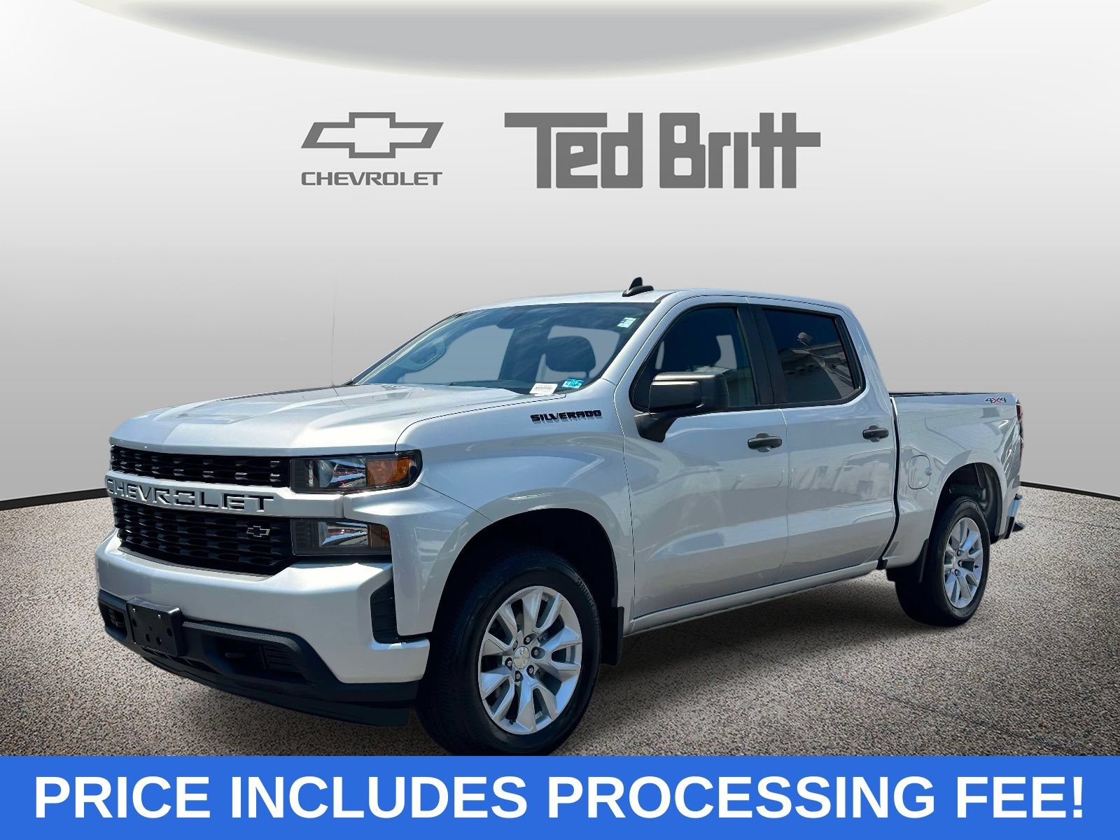 Certified 2022 Chevrolet Silverado 1500 Custom w/ LPO, Dark Essentials Package AWD/4WD image 1