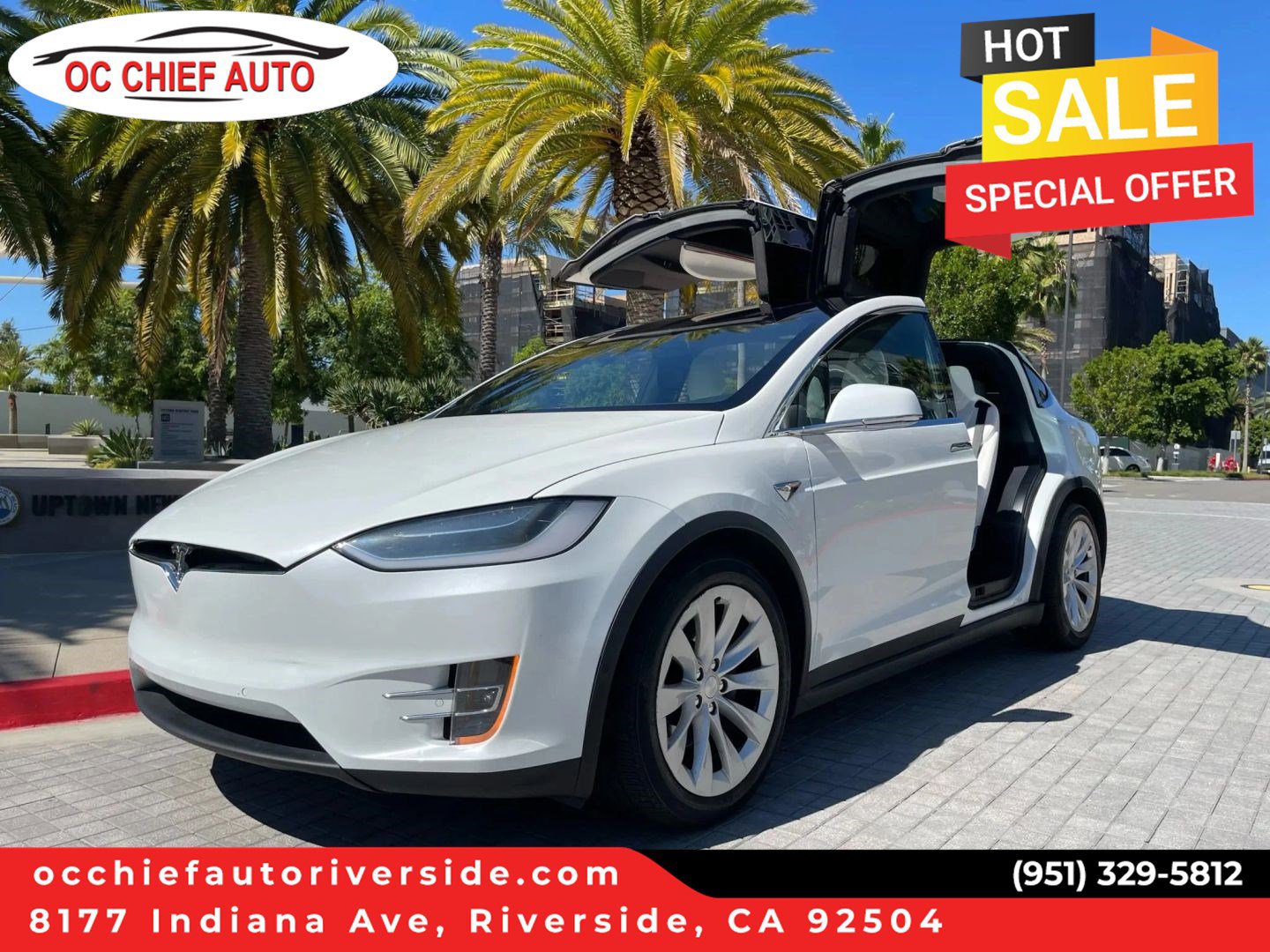 Used 2017 Tesla Model X 90D AWD/4WD image 1