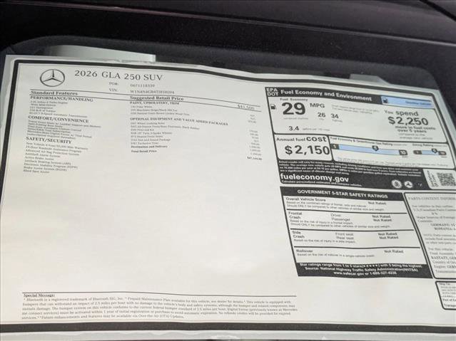 New 2026 Mercedes-Benz GLA 250 image 18