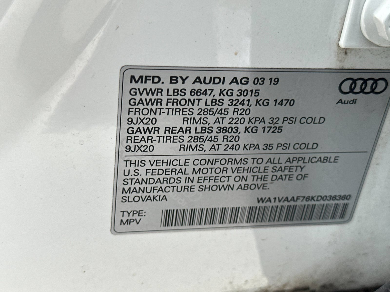 Used 2019 Audi Q7 3.0T Prestige w/ Prestige Package AWD/4WD image 25