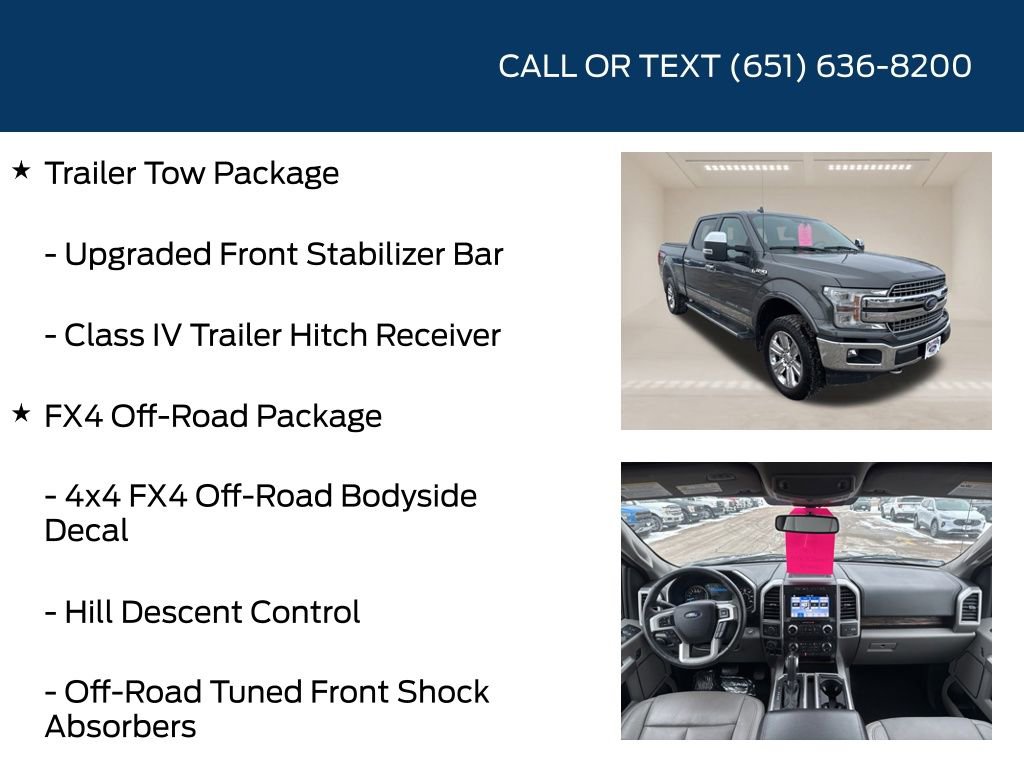 Used 2018 Ford F150 Lariat w/ Equipment Group 502A Luxury image 20
