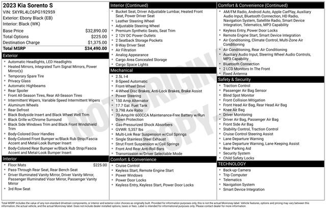 Used 2023 Kia Sorento S image 4