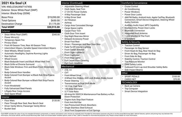 Used 2021 Kia Soul LX image 20