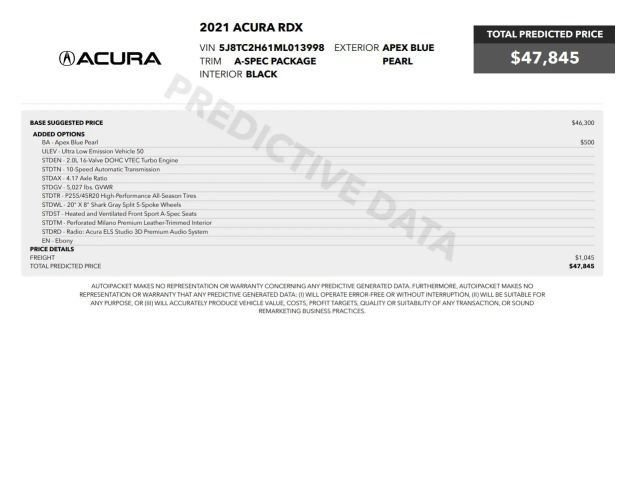 Used 2021 Acura RDX A-Spec AWD/4WD image 5