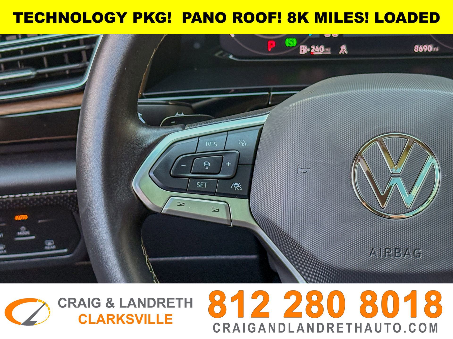 Used 2025 Volkswagen Atlas SE w/ Panoramic Sunroof Package FWD image 29