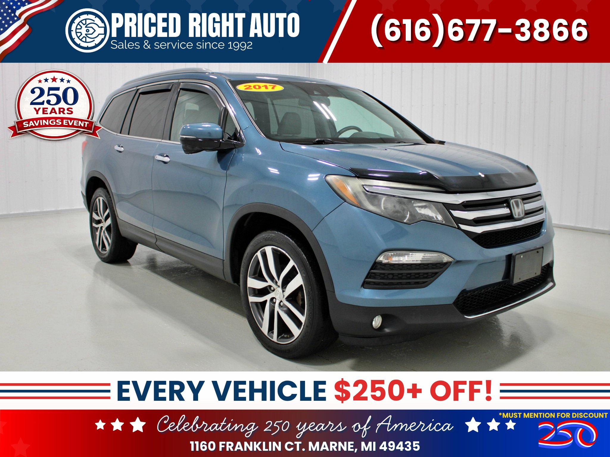 Used 2017 Honda Pilot Touring image 1