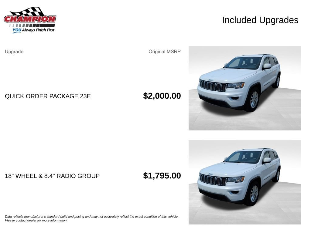 Used 2017 Jeep Grand Cherokee Laredo w/ Quick Order Package 23E AWD/4WD image 4