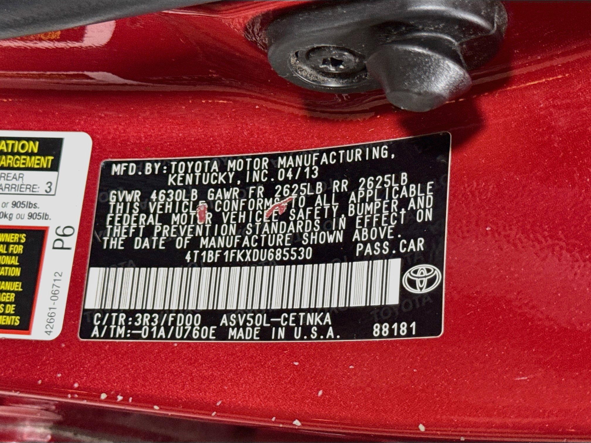 Used 2013 Toyota Camry LE FWD image 28
