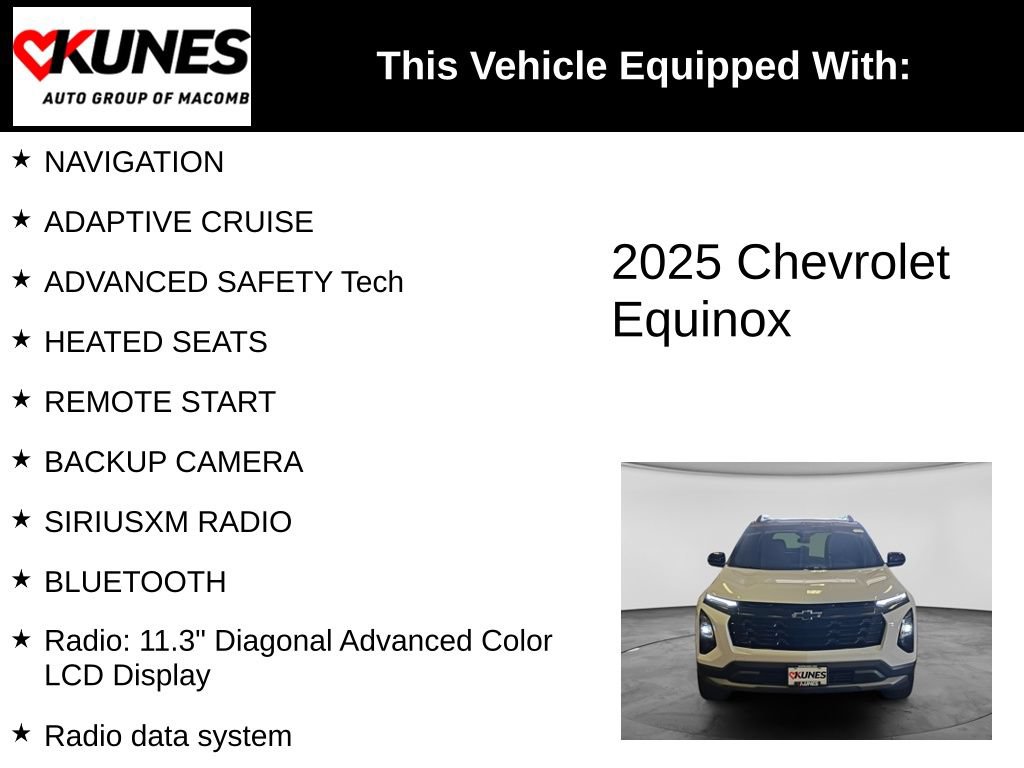 Used 2025 Chevrolet Equinox LT w/ Convenience Package II AWD/4WD image 3