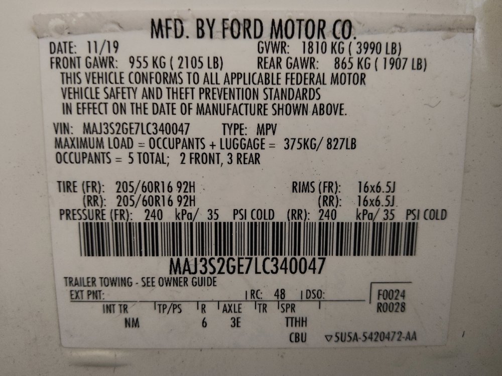 Used 2020 Ford EcoSport SE w/ SE Convenience Package image 33