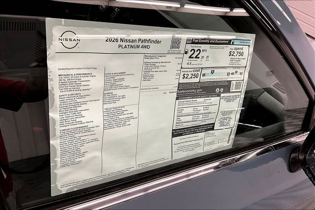 New 2026 Nissan Pathfinder Platinum AWD/4WD image 43