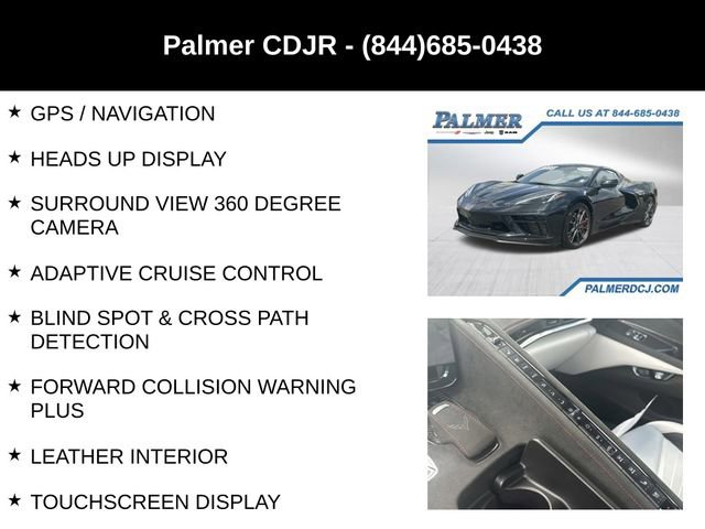 Used 2023 Chevrolet Corvette Stingray Premium Conv w/ Z51 Performance Package RWD image 6
