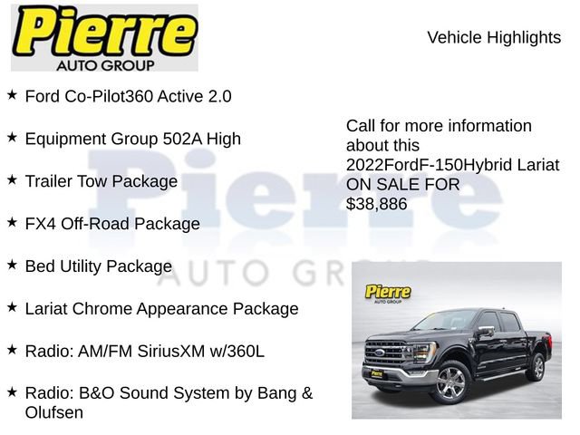 Used 2022 Ford F150 Lariat w/ Equipment Group 502A High image 7