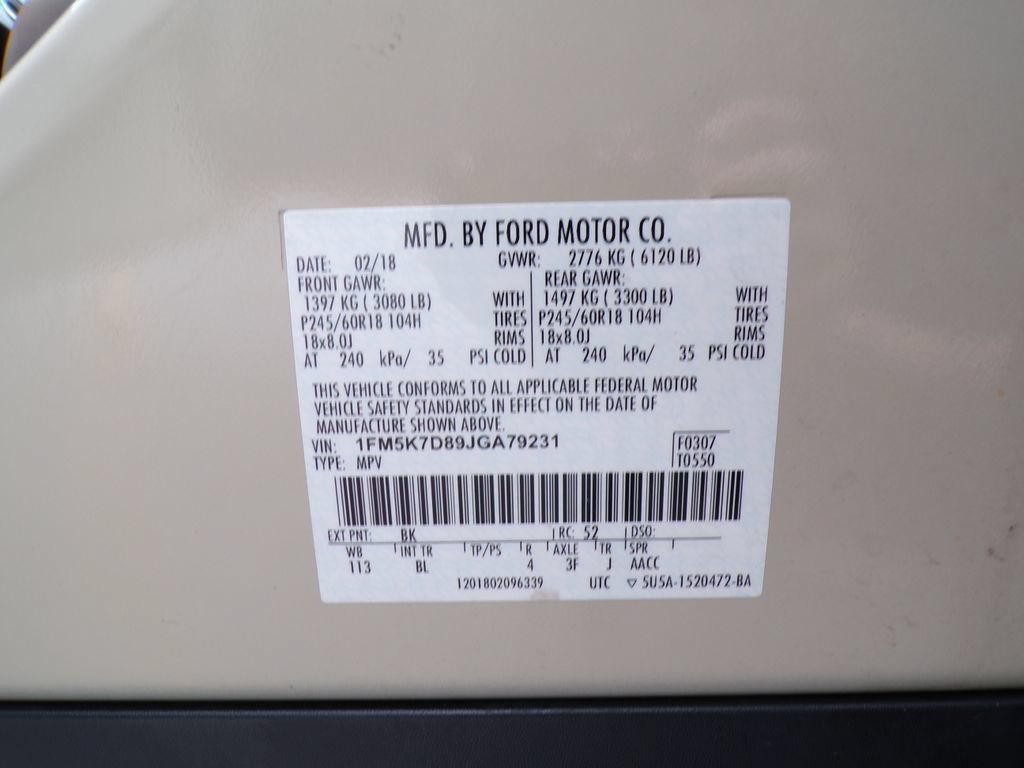 Used 2018 Ford Explorer XLT w/ Equipment Group 202A FWD image 38