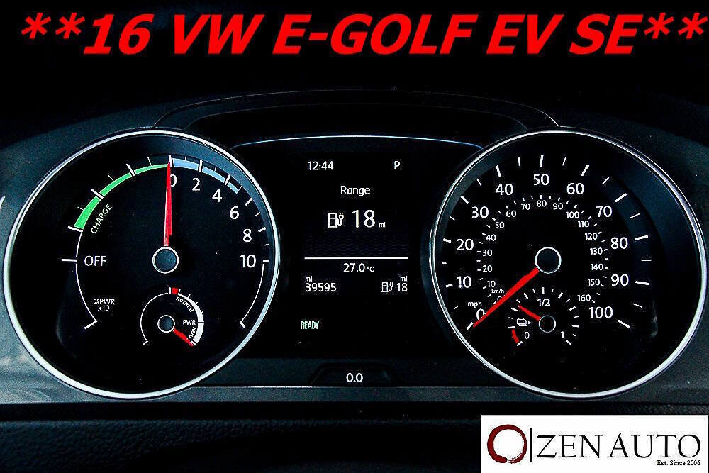 Used 2016 Volkswagen e-Golf SE FWD image 15