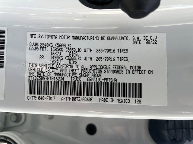 Used 2022 Toyota Tacoma TRD Off-Road w/ Technology Package image 20