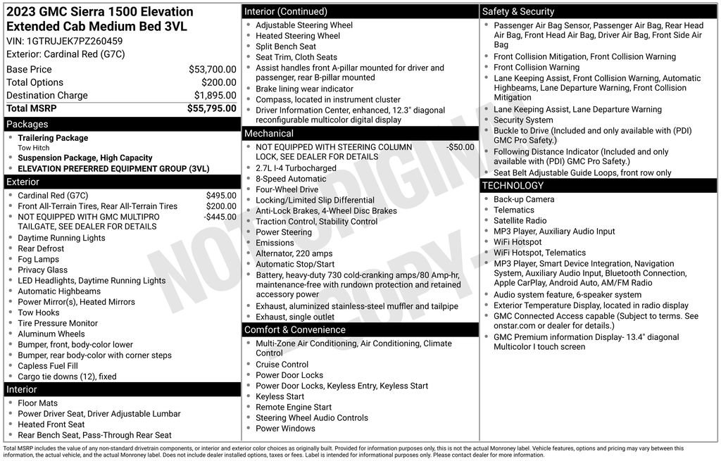 Used 2023 GMC Sierra 1500 Elevation AWD/4WD image 25