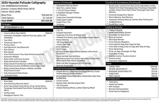 New 2026 Hyundai Palisade Calligraphy image 9